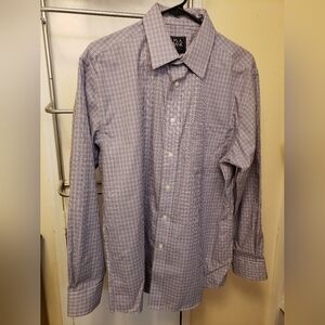 Jos. A. Bank Multi-color Plaid  Button Down Dress Shirt Mens Size Medium